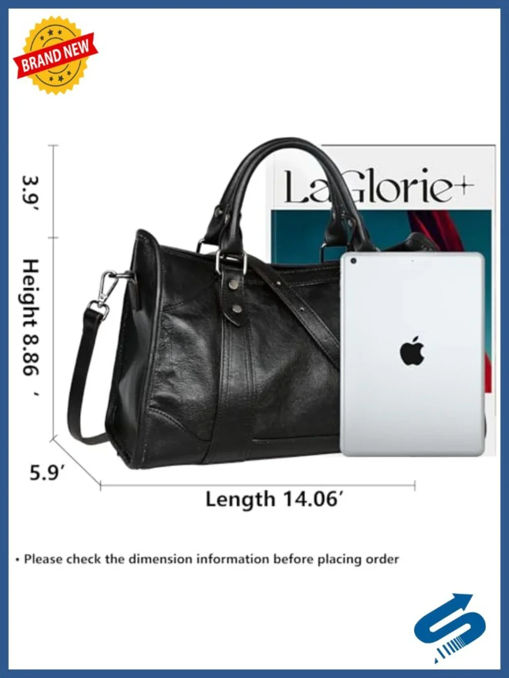 Genuine Leather Tote Shoulder Satchel Crossbody Bag for Women
